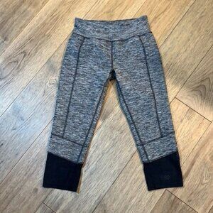 grey mesh bottom workout leggings